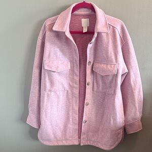 Pink Button-Up Shacket H&M Size S